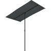 Image de vidaXL Parasol avec mât en aluminium 180x110 cm Anthracite