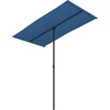 Image de vidaXL Parasol avec mât en aluminium 180x110 cm bleu azur