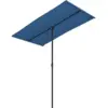 Image de Vidaxl - Parasol De Jardin Avec Mât En Aluminium 180x110 Cm Bleu Azuré
