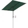 Image de vidaXL Parasol avec mât en aluminium 2x1,5 m vert