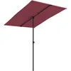Image de Vidaxl - Parasol De Jardin Et Mât En Aluminium 2x1,5 M Rouge Bordeaux