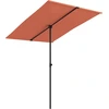 Image de vidaXL Parasol avec mât en aluminium 2x1,5 m Terracota