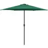 Image de Vidaxl Garden Parasol With Aluminium Pole 270x246 Cm Green