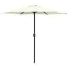 Image de Vidaxl - Parasol De Jardin Et Mât En Aluminium 270x246 Cm Blanc Sable