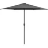 Image de Vidaxl - Parasol D'Extérieur Et Mât En Aluminium 270x246 Cm Anthracite