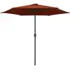 Image de vidaXL Parasol avec mât en aluminium 270x246 cm Terracota