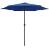 Image de vidaXL Parasol avec mât en aluminium 270x246 cm bleu azur
