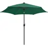 Image de vidaXL Parasol avec éclairage LED et mât en aluminium 300 cm Vert