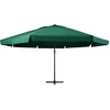 Image de vidaXL Parasol avec mât en aluminium 600 cm vert