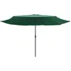 Image de vidaXL Parasol avec mât métallique 390 cm vert