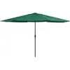 Image de Parasol D'Extérieur Avec Mât En Métal 390 Cm Vert