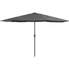 Image de Vidaxl - Parasol De Jardin Avec Mât En Métal 390 Cm Anthracite