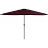 Image de Vidaxl - Parasol De Jardin Avec Mât En Métal 390 Cm Rouge Bordeaux