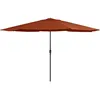 Image de Vidaxl Garden Parasol With Metal Pole 390 Cm Terracotta