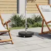 Image de vidaXL Pied de parasol Granit 30 kg Rond Noir
