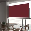 Image de Auvent Latéral Rétractable De Patio 160x300 Cm Rouge Vidaxl