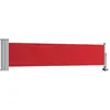 Image de vidaXL Marquise latérale extensible 60×300 cm rouge