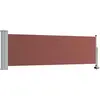 Image de vidaXL Marquise latérale extensible 80×300 cm Marron