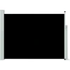 Image de vidaXL Marquise latérale extensible 120×500 cm Noir