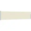 Image de vidaXL Marquise latérale extensible 120×500 cm Crème