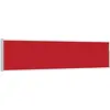 Image de vidaXL Marquise latérale extensible 120×500 cm rouge
