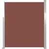 Image de vidaXL Marquise latérale extensible 120×500 cm Marron