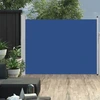 Image de vidaXL Marquise latérale extensible 140×500 cm Bleu