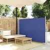 Image de Auvent Latéral Rétractable De Patio 140x500 Cm Bleu