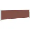 Image de vidaXL Marquise latérale extensible 140×500 cm Marron