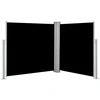 Image de vidaXL Store latéral extensible noir 100 x 600 cm
