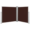 Image de vidaXL Store latéral extensible brun 100 x 600 cm