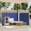 Image de Vidaxl Retractable Side Awning Blue 100x600 Cm