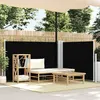 Image de Auvent Latéral Rétractable Noir 120 X 600 Cm - Vidaxl