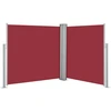 Image de vidaXL Marquise latérale extensible rouge 120 x 600 cm