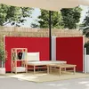 Image de Auvent Latéral Rétractable Rouge 120 X 600 Cm
