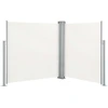 Image de vidaXL Marquise latérale extensible Crème 140 x 600 cm