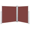 Image de vidaXL Store latéral extensible brun 140 x 600 cm