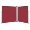 Image de vidaXL Marquise latérale extensible rouge 140 x 600 cm