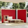 Image de Auvent Latéral Rétractable Rouge 140 X 600 Cm