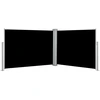 Image de vidaXL Store latéral extensible noir 100 x 1000 cm
