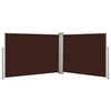 Image de vidaXL Store latéral extensible brun 100 x 1000 cm