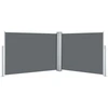 Image de vidaXL Marquise latérale extensible Anthracite 120 x 1000 cm