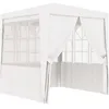 Image de Vidaxl   Tente De Réception 2,5x2,5m   Parois Latérales   90 G/m² Polyéthylène Résistant Aux Uv Et À L'Eau   Cadre En Acier Durable