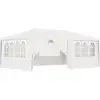 Image de Vidaxl - Tente De Réception Et Parois Latérales 4x6 M Blanc 90 G/m²