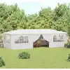 Image de vidaXL Tente de réception professionnelle avec parois latérales 4×9 m Blanc 90 g/m