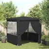 Image de vidaXL Tente de réception professionnelle avec parois latérales 2×2m Anthracite 90 g/m