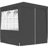 Image de Vidaxl - Tente De Réception Et Parois Latérales 2x2 M Anthracite 90 G/m²