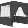 Image de Tente De Réception Avec Parois 2,5x2,5 M Anthracite 90 G/m²