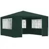 Image de Tente De Réception Et Parois Latérales 4x4 M Vert 90 G/m²