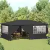 Image de vidaXL Tente de réception professionnelle avec parois latérales 4×6 m Anthracite 90 g/m